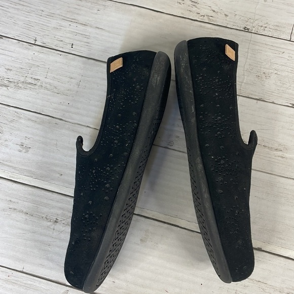 Spenco Black Suede Bailey Smoking Loafer Flat - Picture 3 of 7